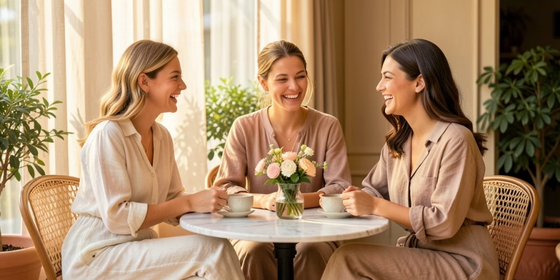 Frontansicht: Soft-Cup-BH mit Bügel am Körper – beide Träger vollständig sichtbar, Cup liegt glatt an ohne Falten oder Spannung