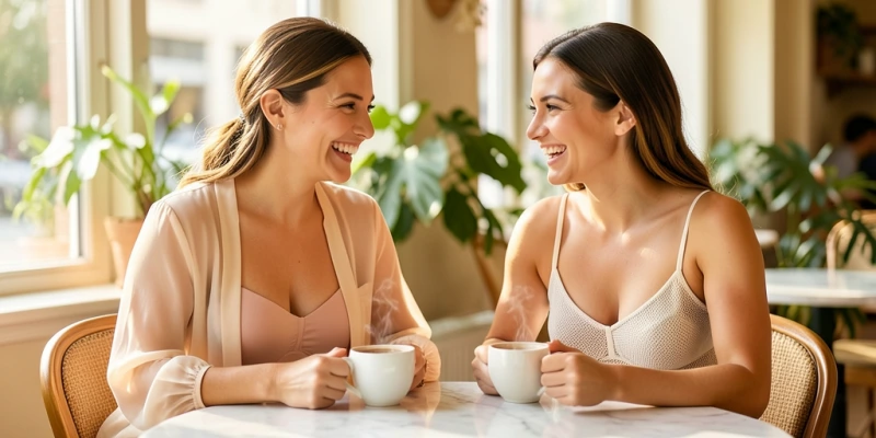 Frontansicht zweier vollständig gezeigter BHs nebeneinander – links ein klassischer gepolsterter BH mit geschlossenen Cups, rechts ein ungepolsterter BH mit sichtbarem Mesh-Gewebe und Bügeln – Vergleich Luftdurchlässigkeit in der Konstruktion